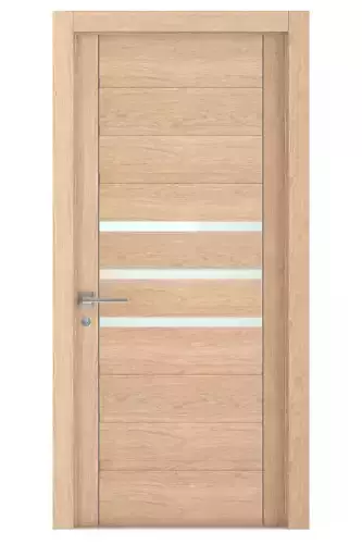 Door-056 wooden door with glass panels