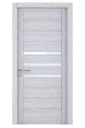 Door-058 modern front door with glass panel 3D model
