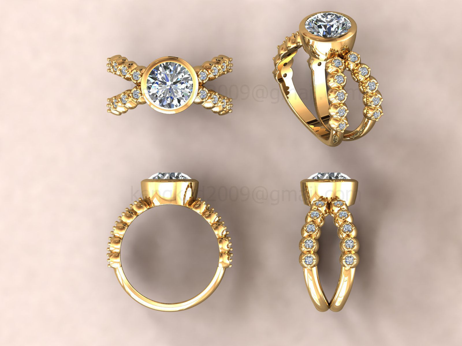 kengkod47 sapphire ring 3D print model_9