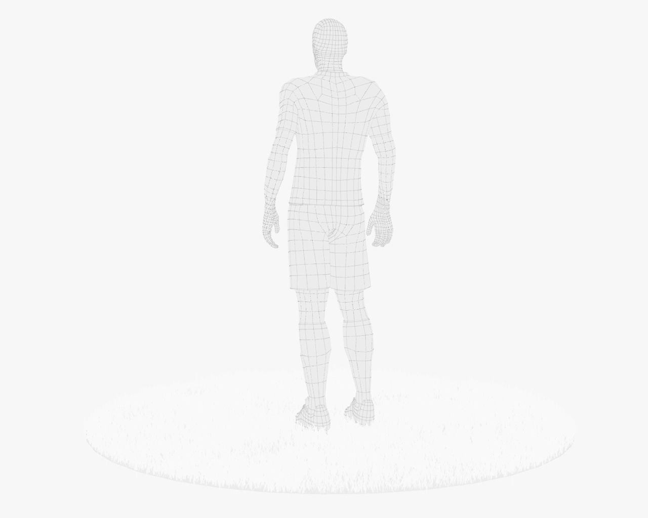 Luis Suarez Game Ready Football Player Kick Animation Low-poly 3D model_4