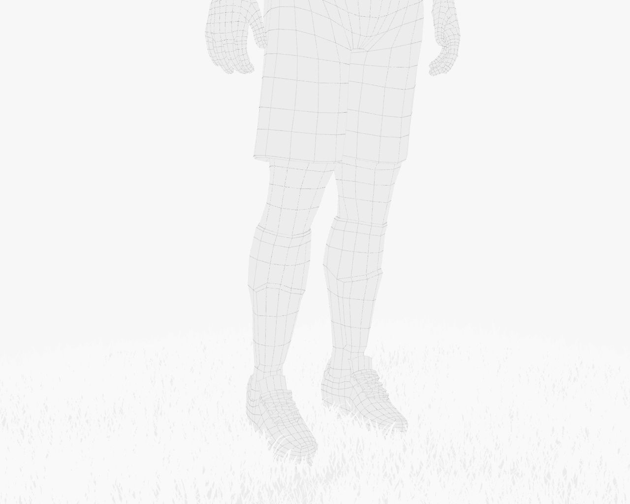 Luis Suarez Game Ready Football Player Kick Animation Low-poly 3D model_6