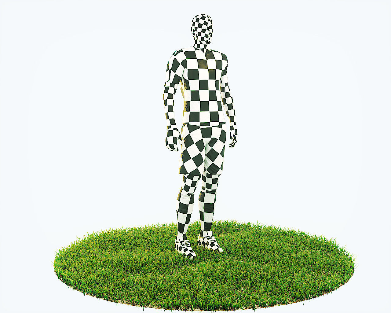 Luis Suarez Game Ready Football Player Kick Animation Low-poly 3D model_9