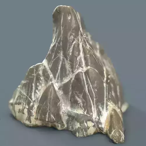 Pointy Marble Mountain Rock Low-poly 3D model