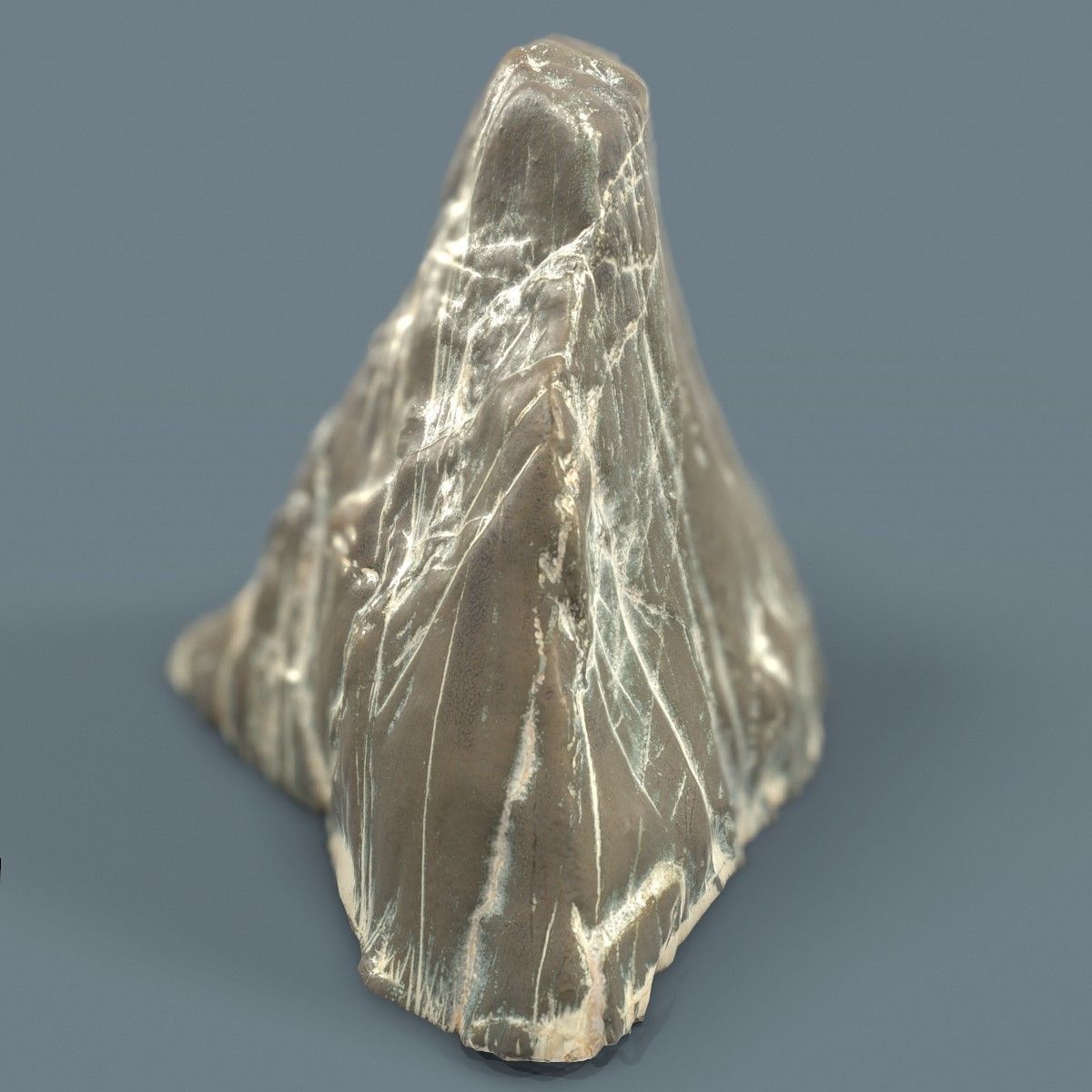 Pointy Marble Mountain Rock Low-poly 3D model_3