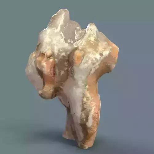 Pearl Covered Mountain Low-poly 3D model