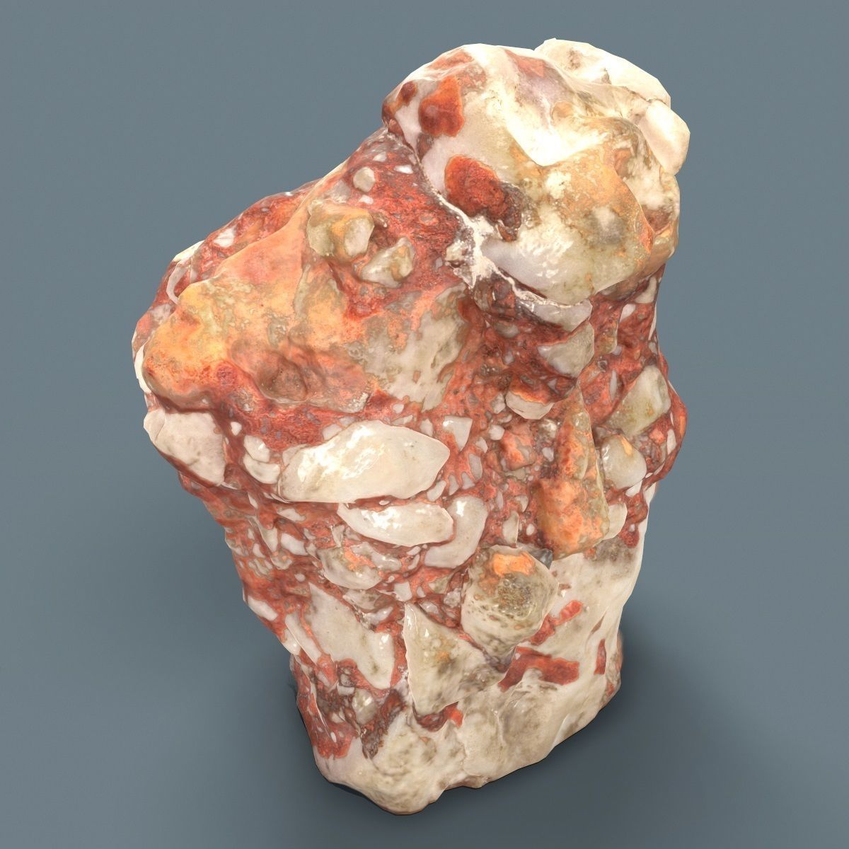 Pearl Brick Decoration Rock Low-poly 3D model_2