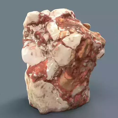 Pearl Brick Decoration Rock Low-poly 3D model