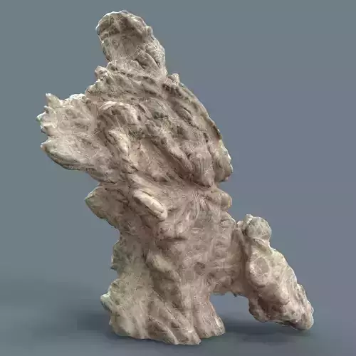 Grey Stylized Mountain Low-poly 3D model