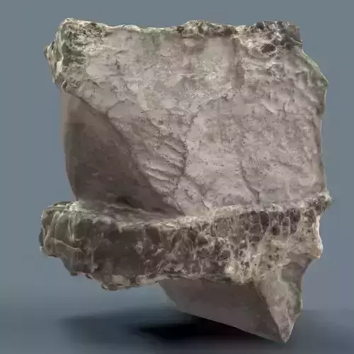 Space Rock Grey Low-poly 3D model