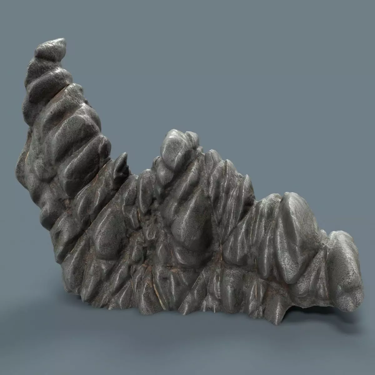 Dark Stone Formation Low-poly 3D model