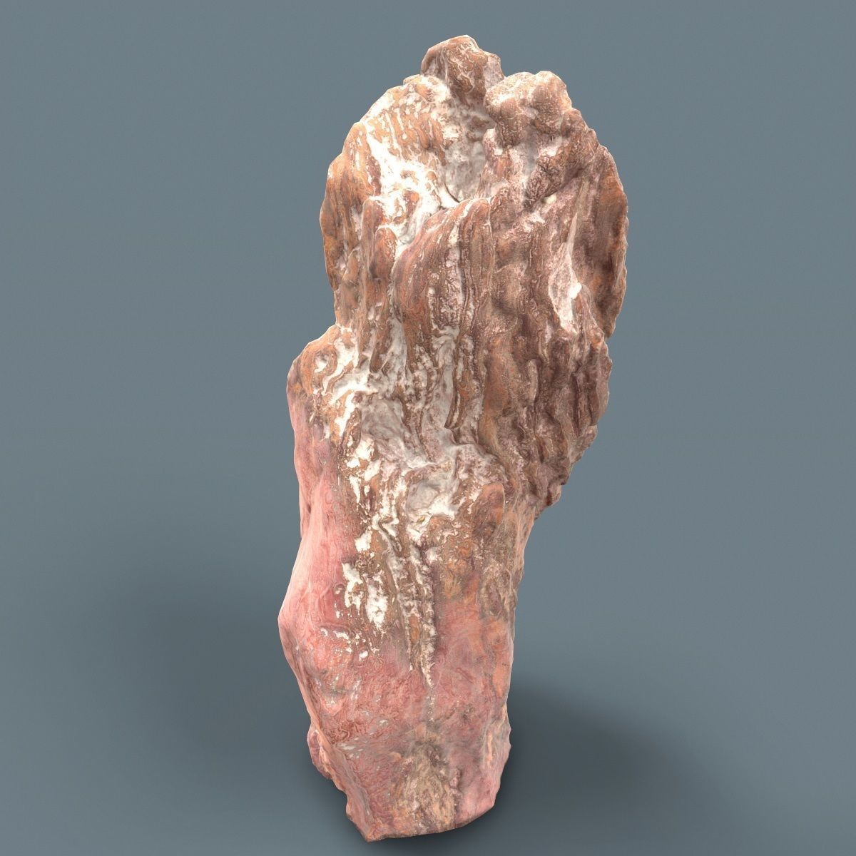 Flame Rock Low-poly 3D model_4