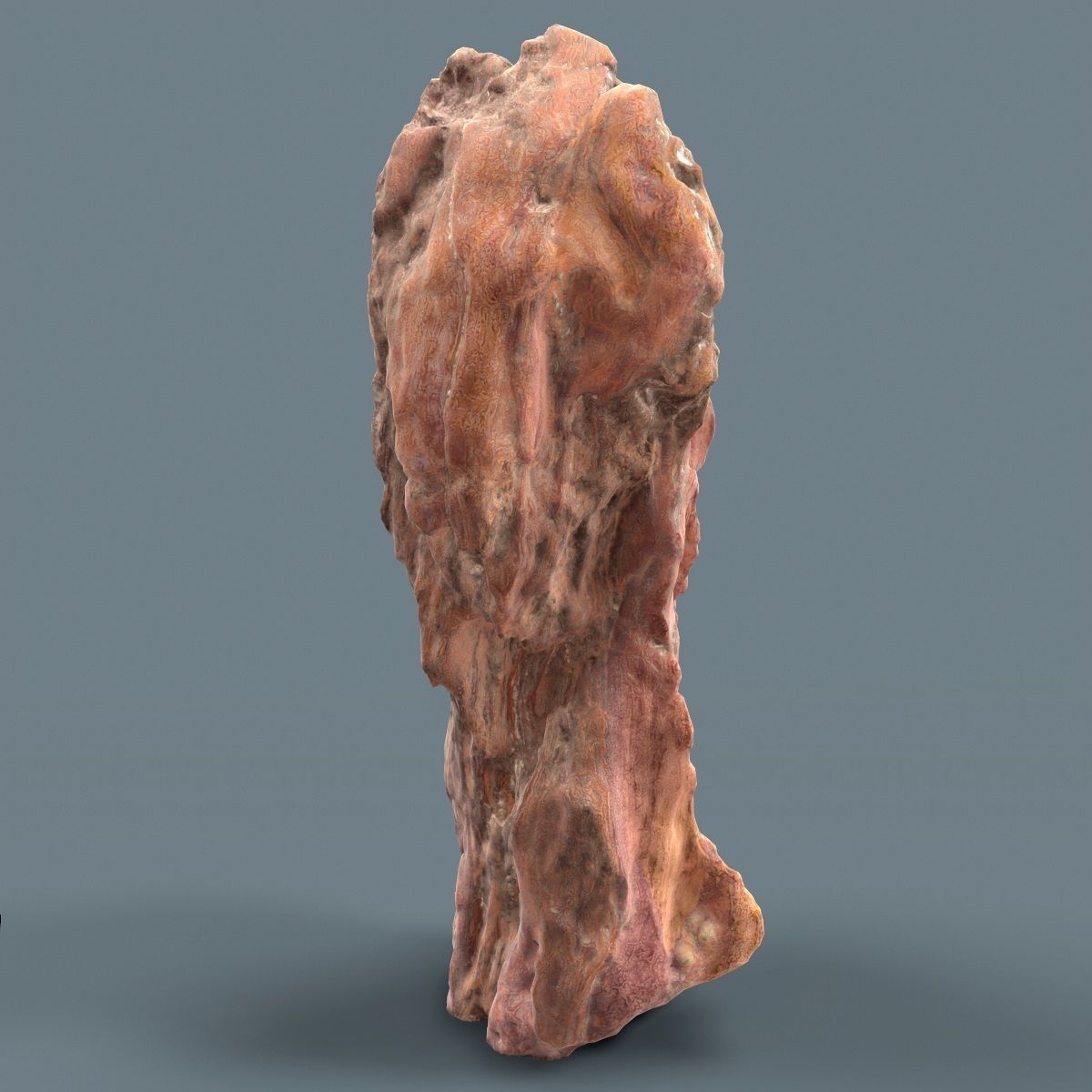 Flame Rock Low-poly 3D model_3