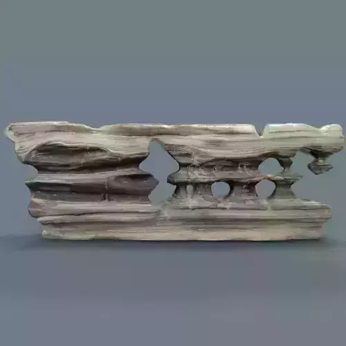 Grey Stylized Pebble Rock Formation