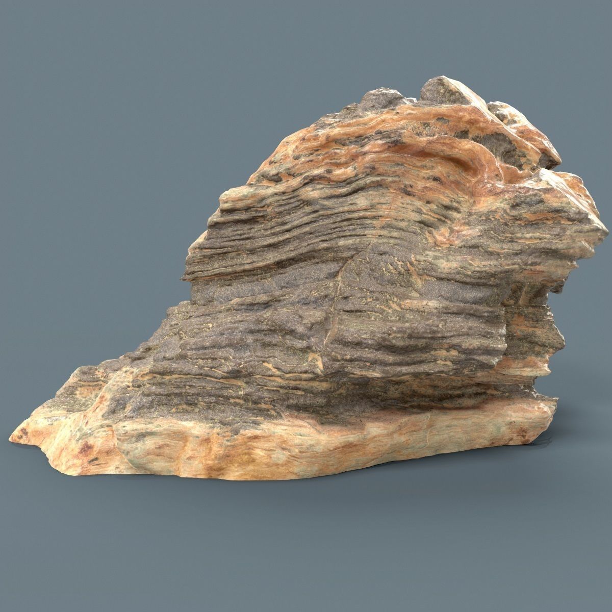 25 Space Rock Suiseki Collection Low-poly 3D model_10