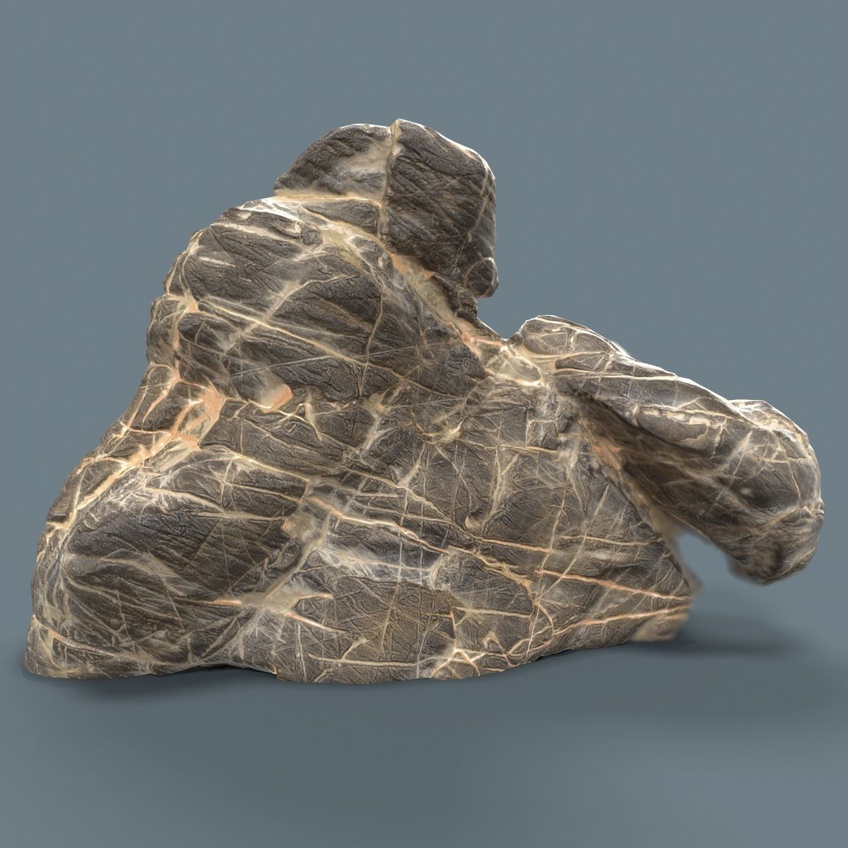 25 Space Rock Suiseki Collection Low-poly 3D model_12