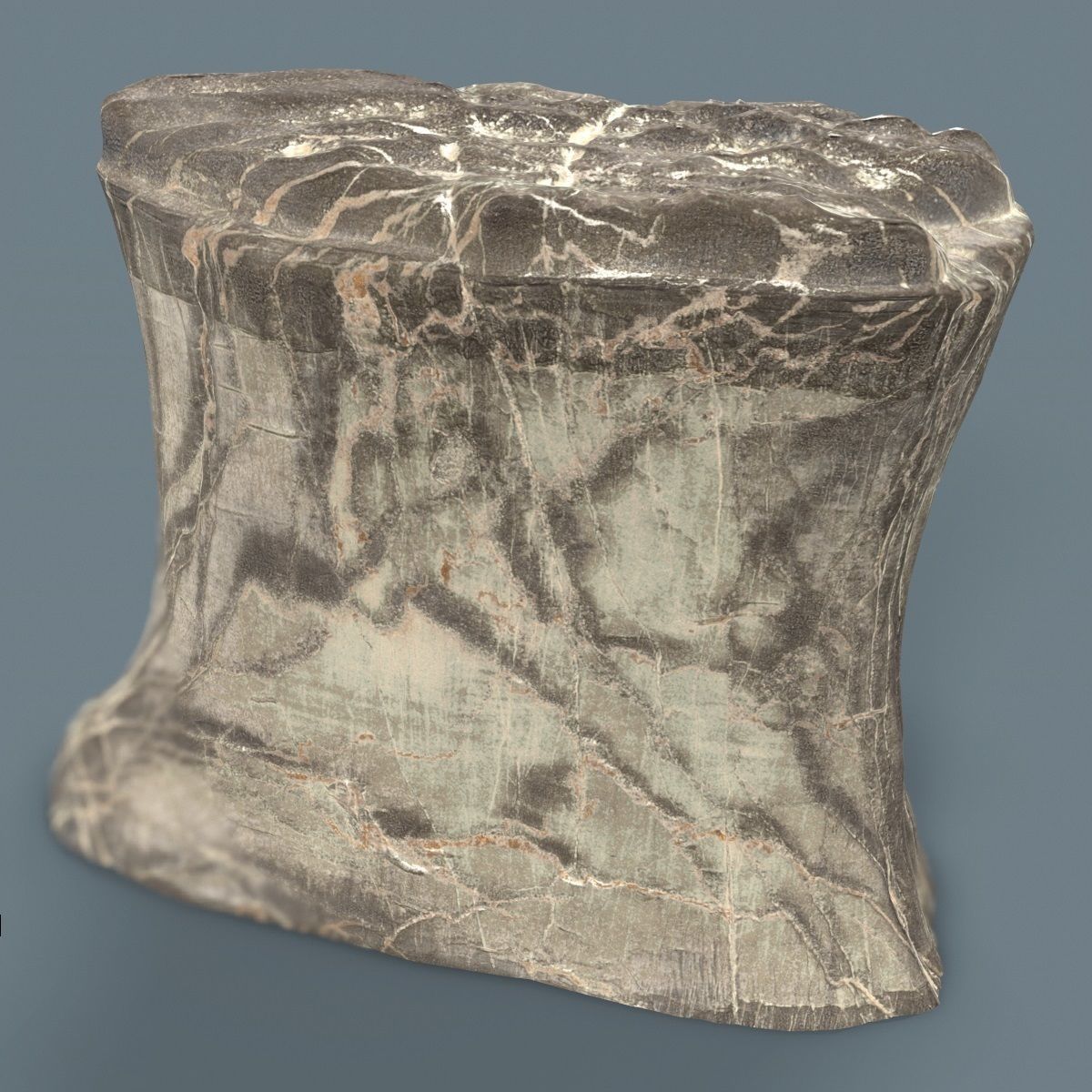 25 Space Rock Suiseki Collection Low-poly 3D model_14