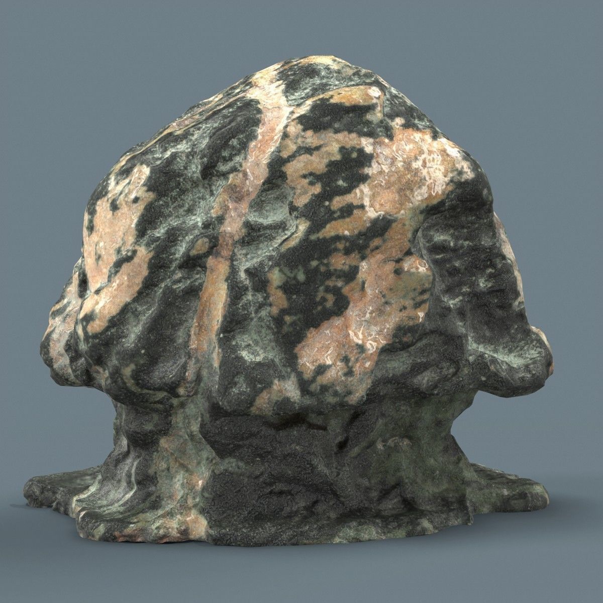 25 Space Rock Suiseki Collection Low-poly 3D model_21