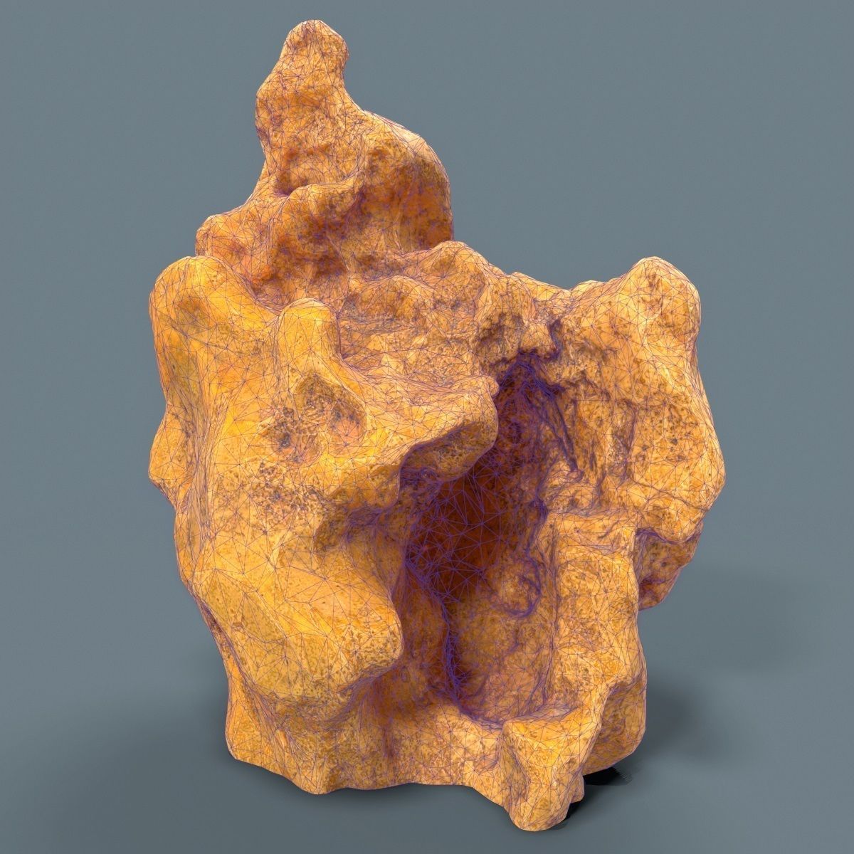 25 Space Rock Suiseki Collection Low-poly 3D model_20