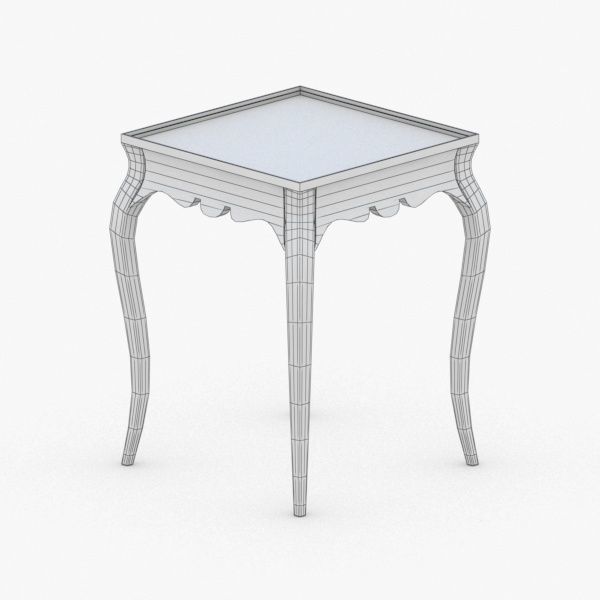 0321 - Coffee Table Low-poly 3D model_4