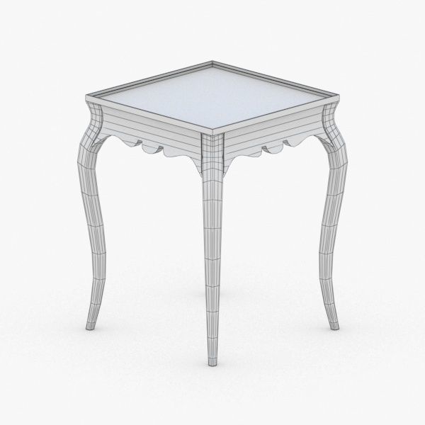 0321 - Coffee Table Low-poly 3D model_3
