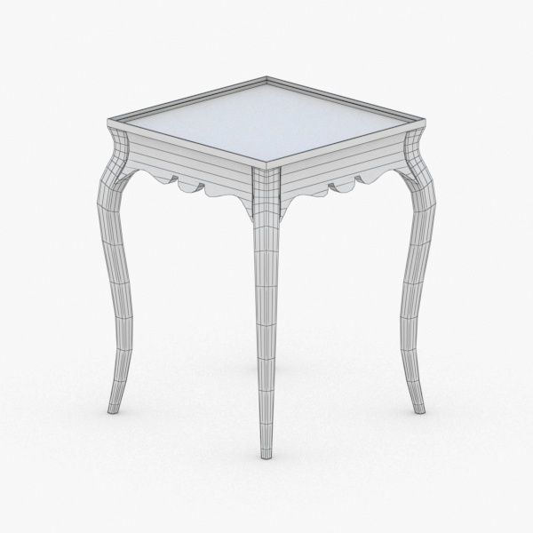 0321 - Coffee Table Low-poly 3D model_1