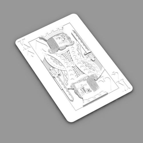 Pendant playing card 3D print model