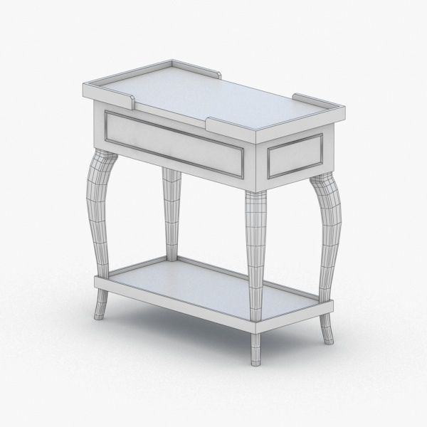 0328 - Coffee Table Low-poly 3D model_4