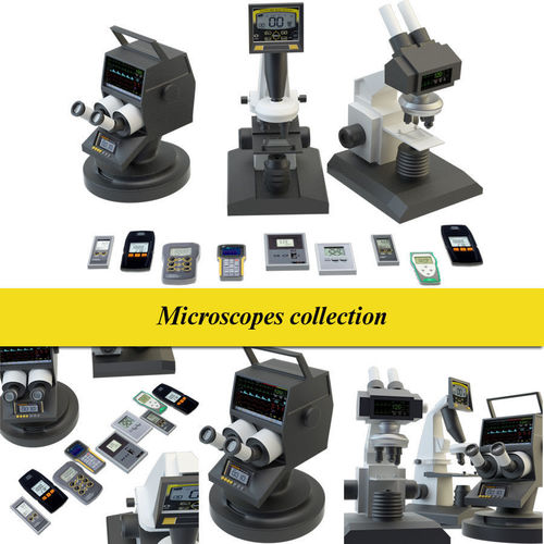 Microscope set 3D model