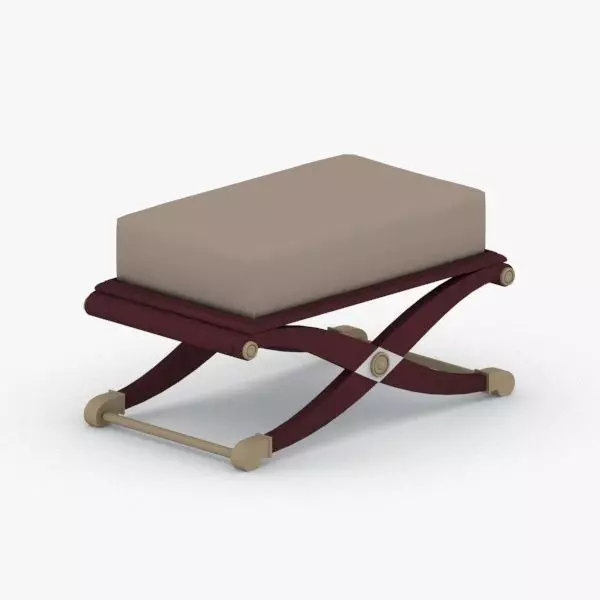 0335 - Ottoman Low-poly 3D model