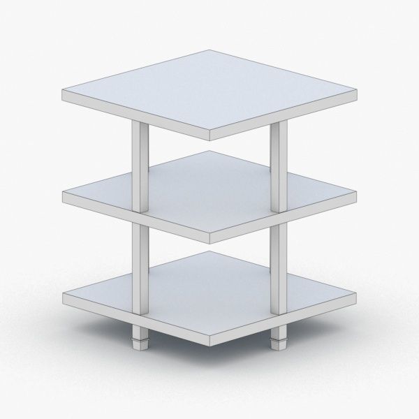 0341 - Coffee Table Low-poly 3D model_2