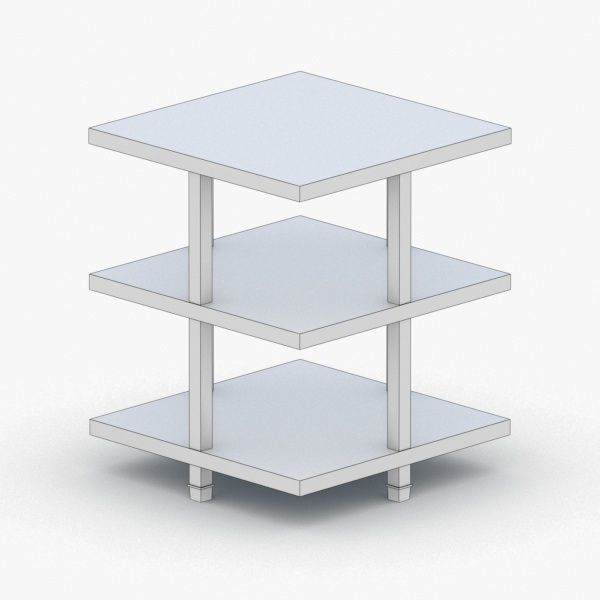 0341 - Coffee Table Low-poly 3D model_4