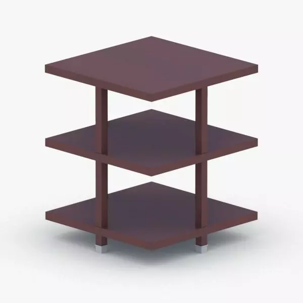 0341 - Coffee Table Low-poly 3D model_0