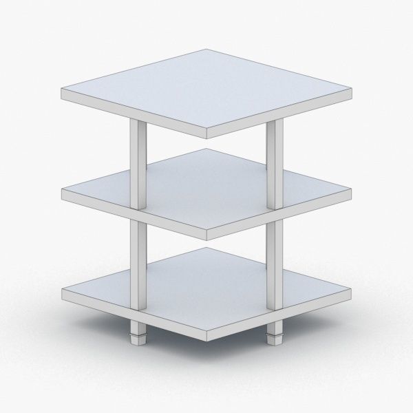0341 - Coffee Table Low-poly 3D model_3