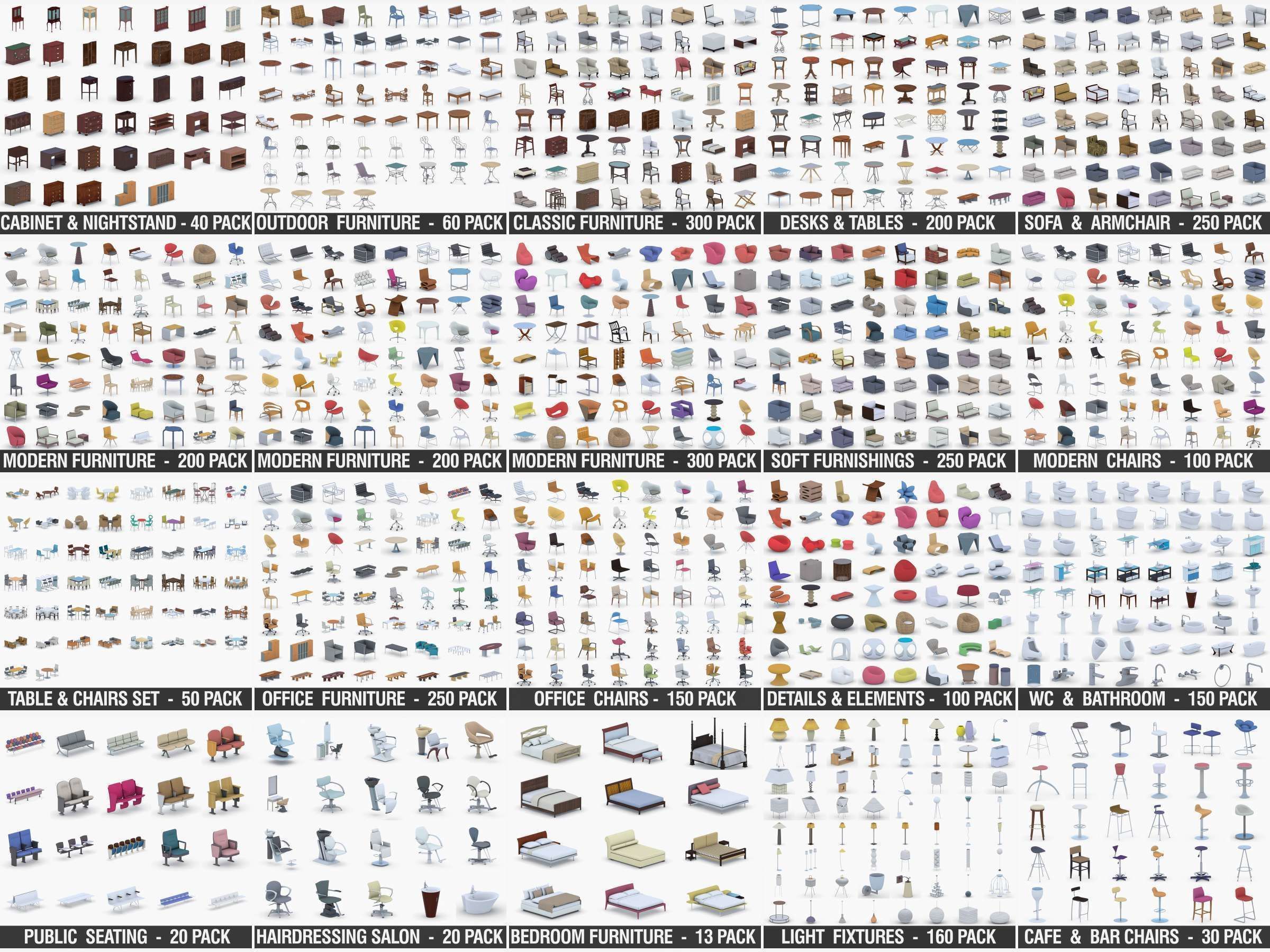 0342 - Coffee Table Low-poly 3D model_6