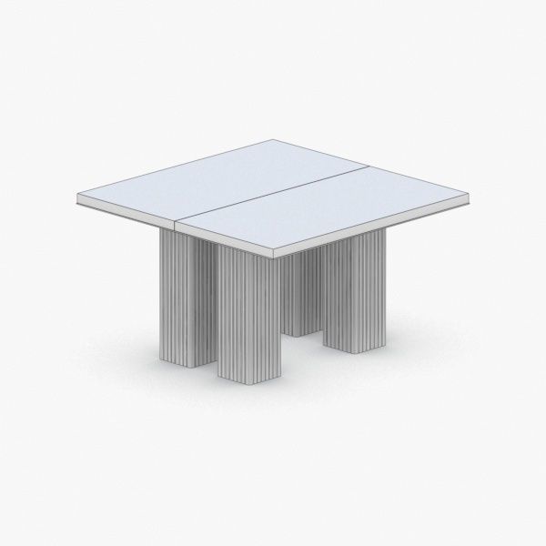 0342 - Coffee Table Low-poly 3D model_2