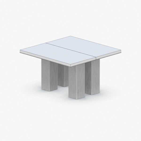 0342 - Coffee Table Low-poly 3D model_1