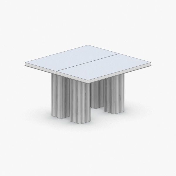0342 - Coffee Table Low-poly 3D model_4