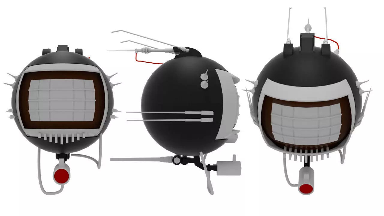 Eyebot Render futuristic spacecraft 3D model_0