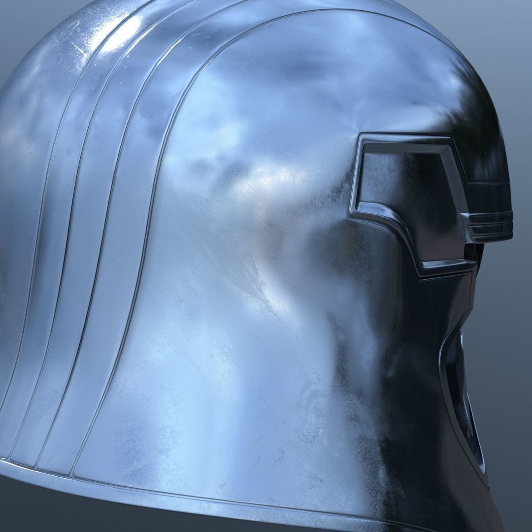 Captain Phasma Helmet Low-poly 3D model_8