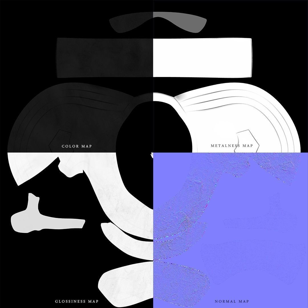 Captain Phasma Helmet Low-poly 3D model_15