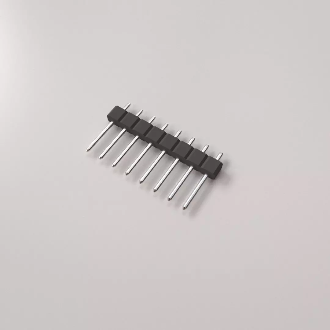 Straight Male Header 3D model