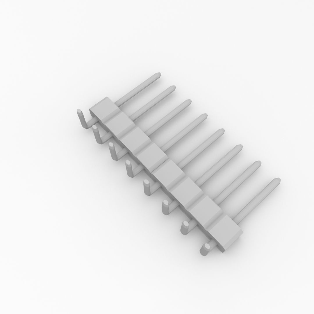 Curved Male Header 3D model_3