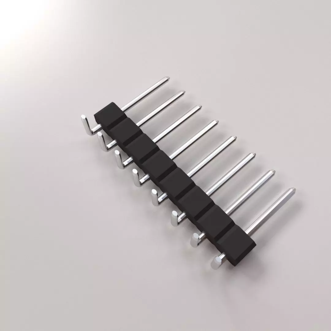 Curved Male Header 3D model_0