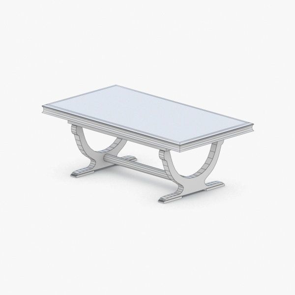 0346 - Coffee Table Low-poly 3D model_2