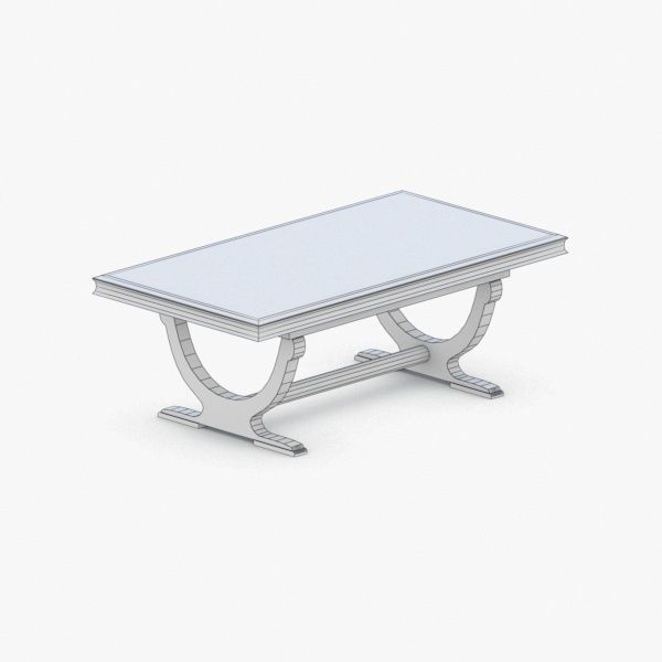 0346 - Coffee Table Low-poly 3D model_1