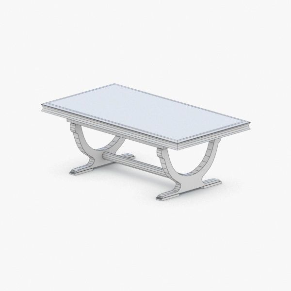 0346 - Coffee Table Low-poly 3D model_4