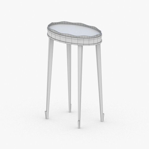 0347 - Coffee Table Low-poly 3D model_1