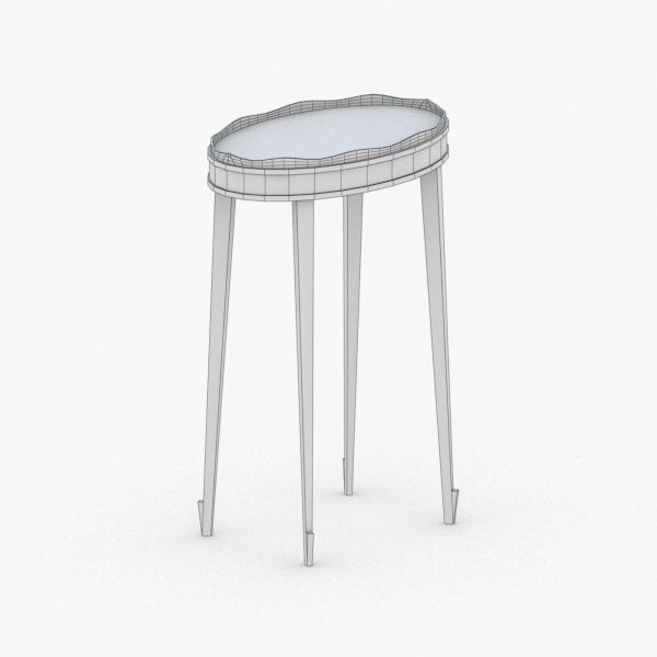 0347 - Coffee Table Low-poly 3D model_2