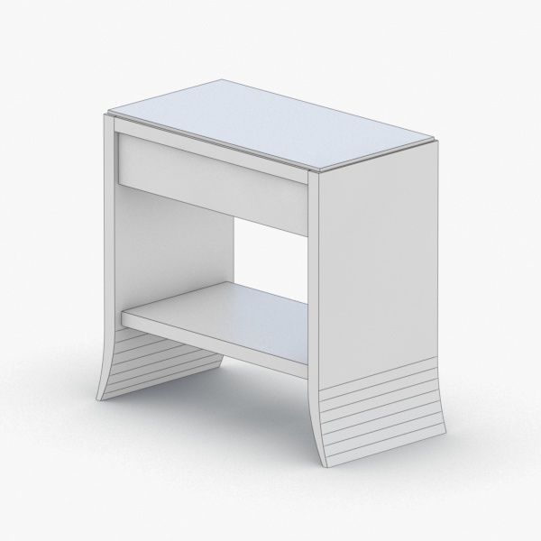 0350 - Coffee Table Low-poly 3D model_4