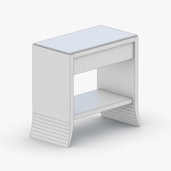 0350 - Coffee Table Low-poly 3D model_3